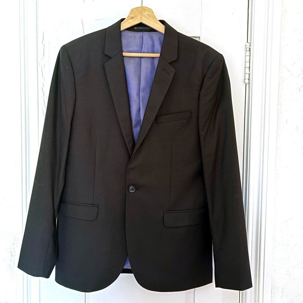 Topman Black Blazer 40R